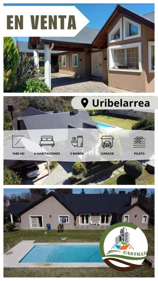 Casa 10 ambientes - uribelarrea - cañuelas