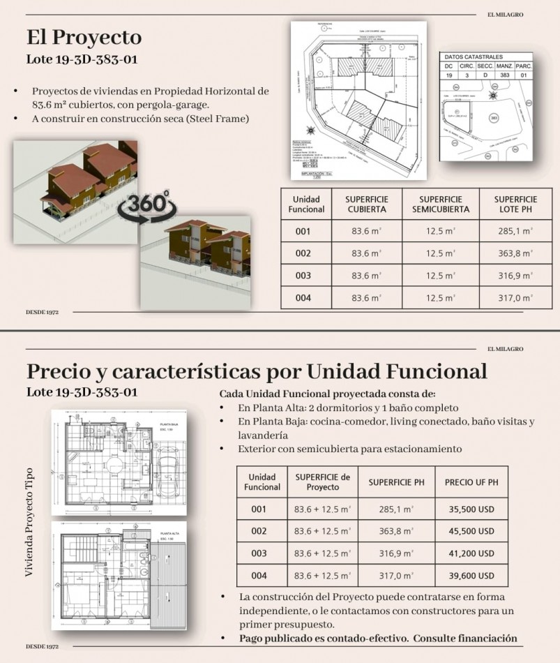 LOTE UF 1 en Colibris y Ñandu - Dina Huapi- Urbanizacion " El Milagro" -  FINANCIACION-