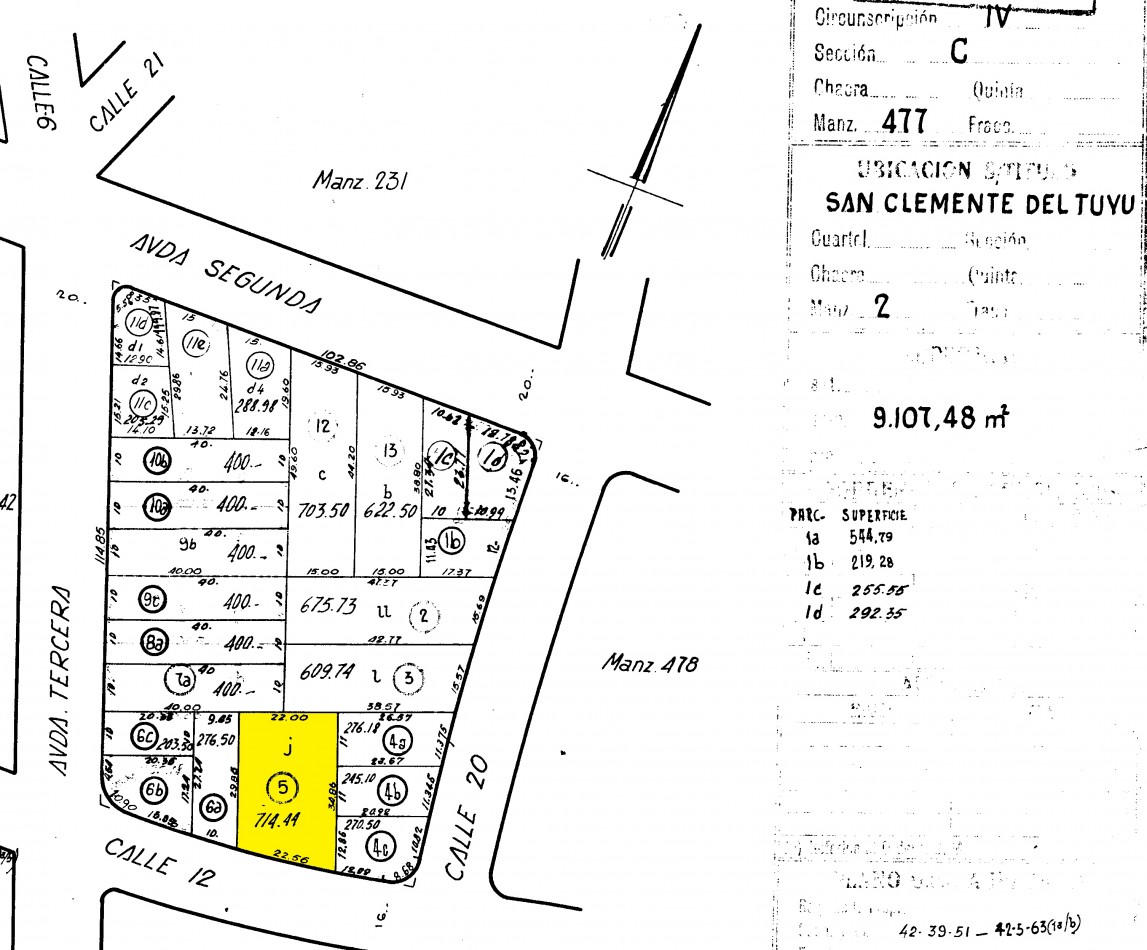 Lote de 714M2 a 200 Mts de la Plaza Pereira