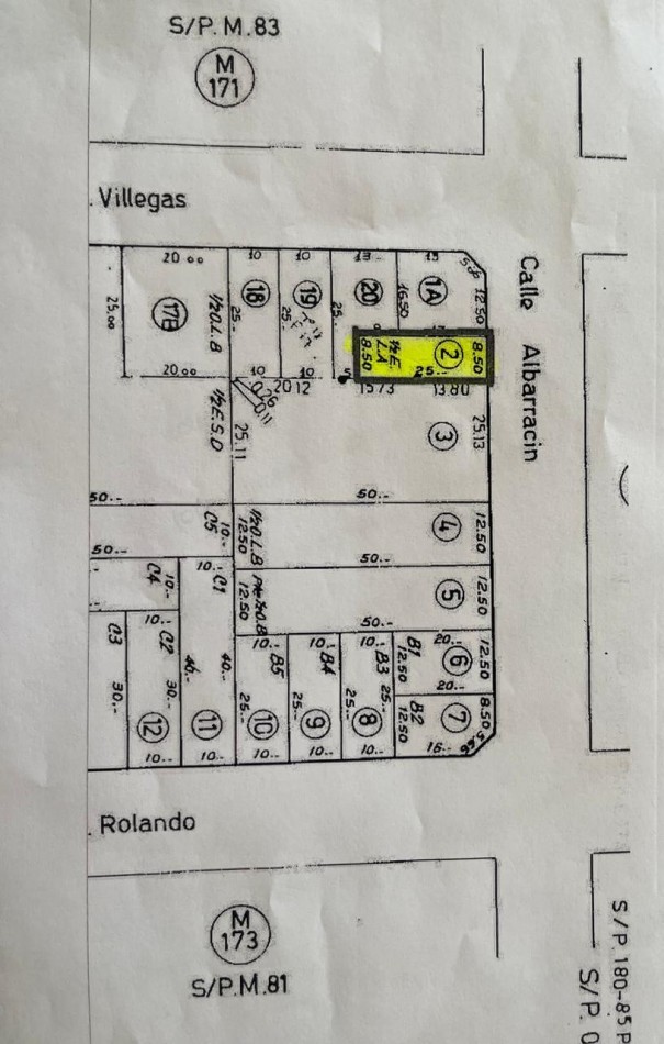 LOTE PARA INVERSION : ALBARRACIN al 200