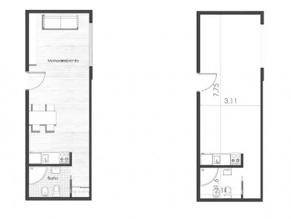 DEPARTAMENTO MONOAMBIENTE CON BALCON FRANCES A ESTRENAR, 37m2. WILDE, AVELLANEDA.