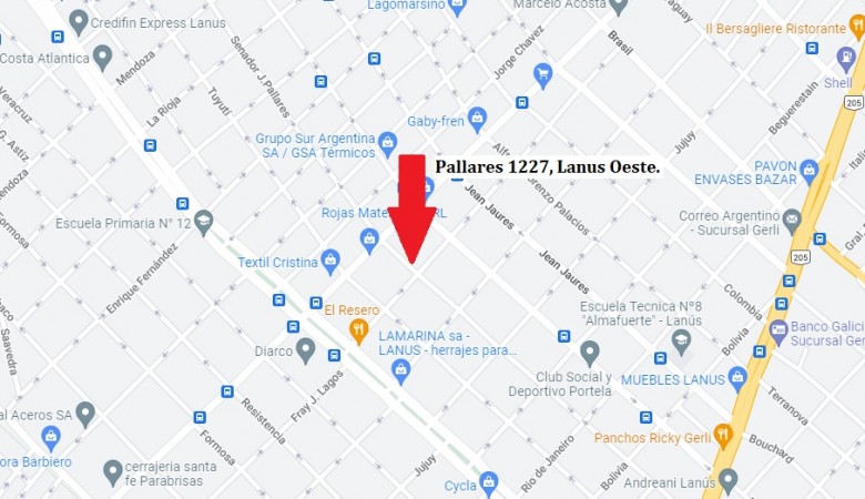 DEPARTAMENTO 2 AMBIENTES, PLANTA BAJA AL FRENTE. 37M2. LANUS OESTE.