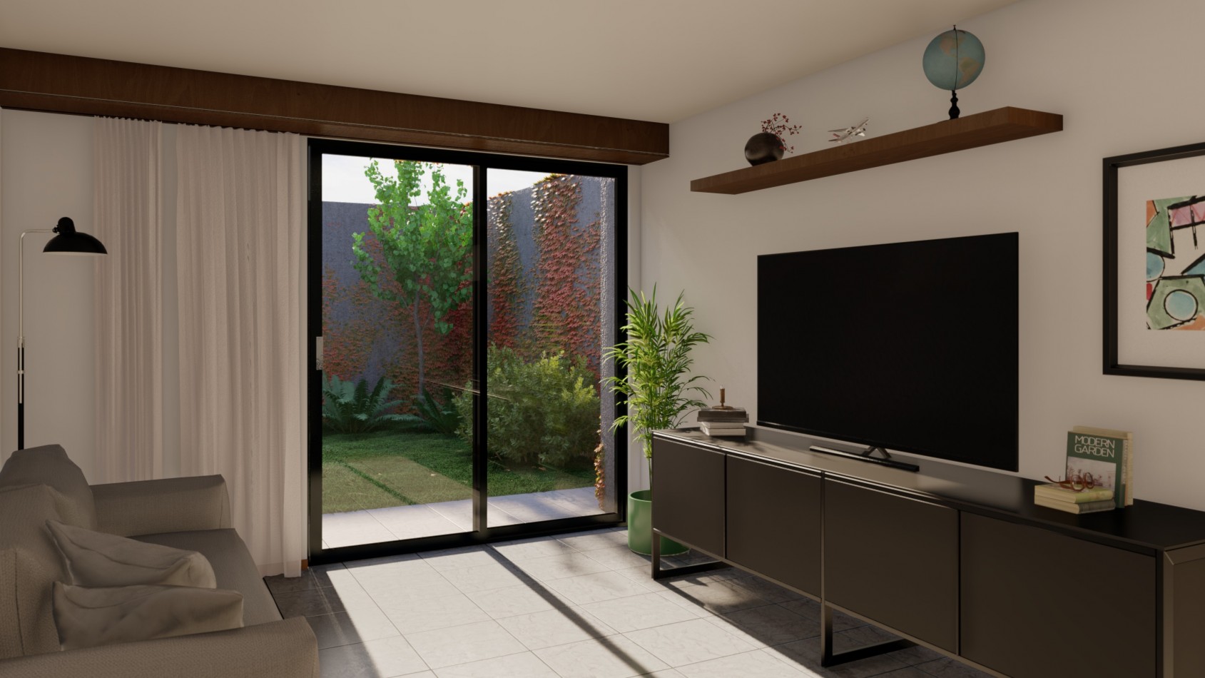 DEPARTAMENTO 2 AMBIENTES CON PATIO, PLANTA BAJA, DTO C, 61M2. BANFIELD.
