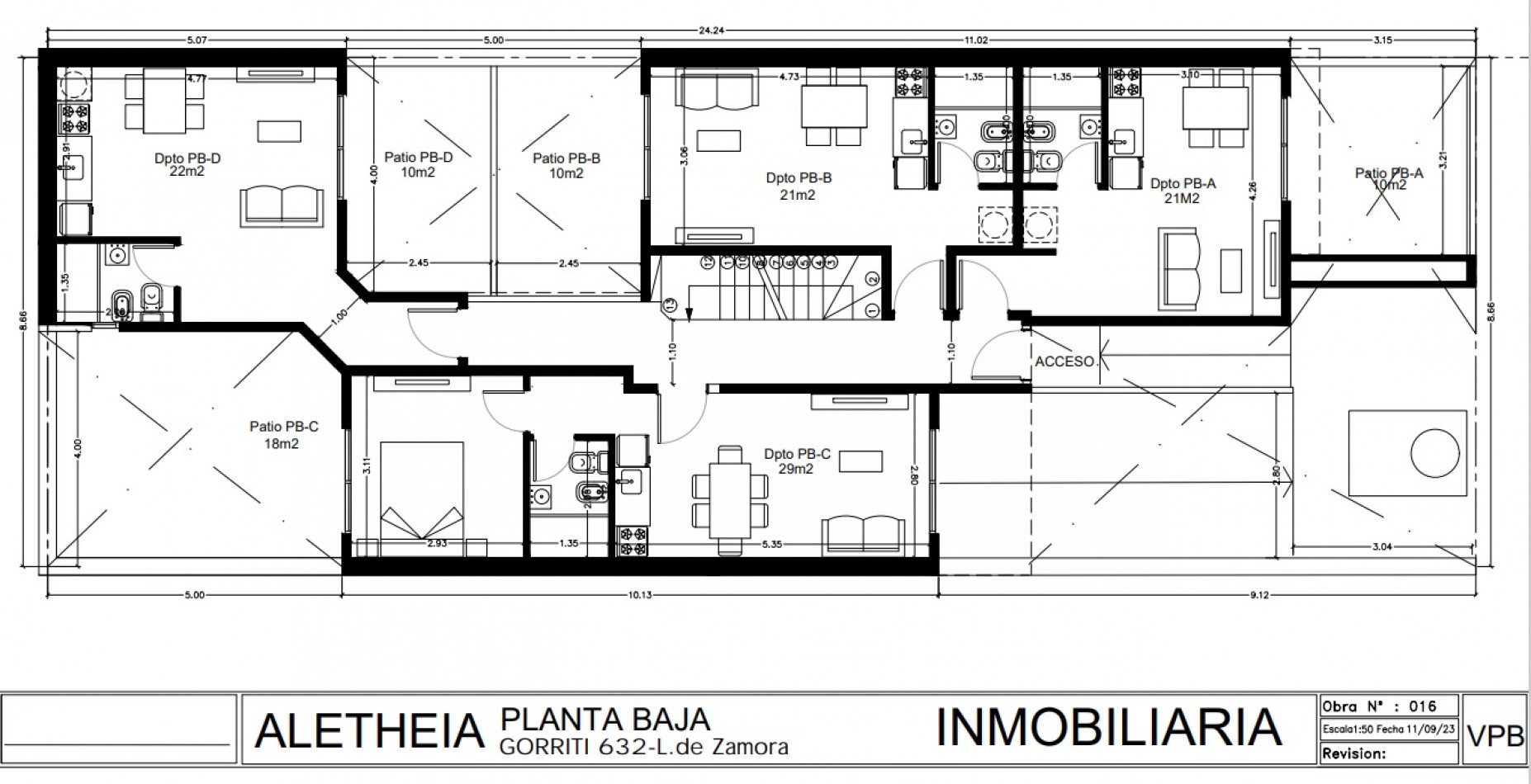 DEPARTAMENTO MONOAMBIENTE, 1ER PISO, DTO B. 21M2. LOMAS DE ZAMORA.