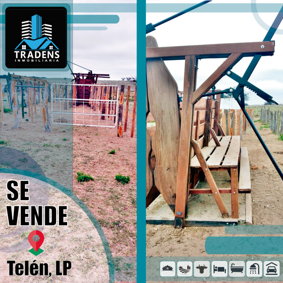 TELEN: CHACRA C/ CHALET y EQUIPAMENTO - 44 HAS. -