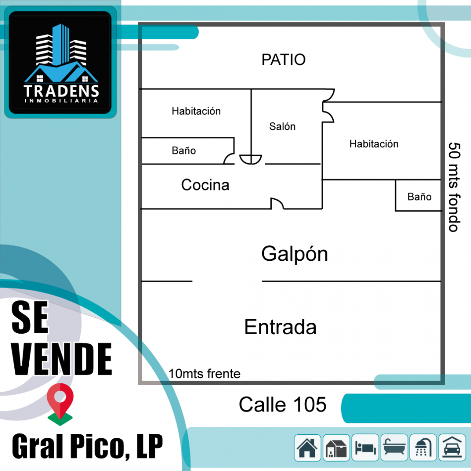 CASA CON GALPON (PERMUTA O VENDE)