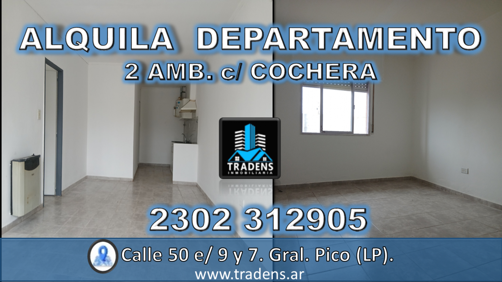 DEPARTAMENTO 2 AMB. c/ COCHERA