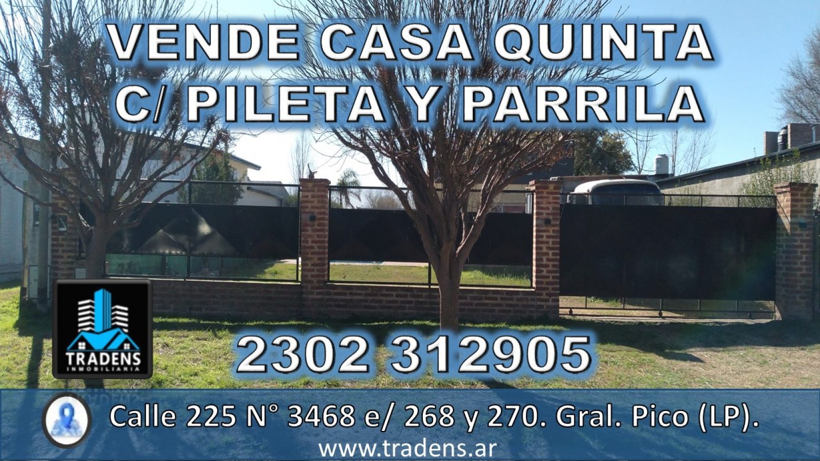 CASA QUINTA CON PILETA Y PARRILA EN ZONA SUR. 