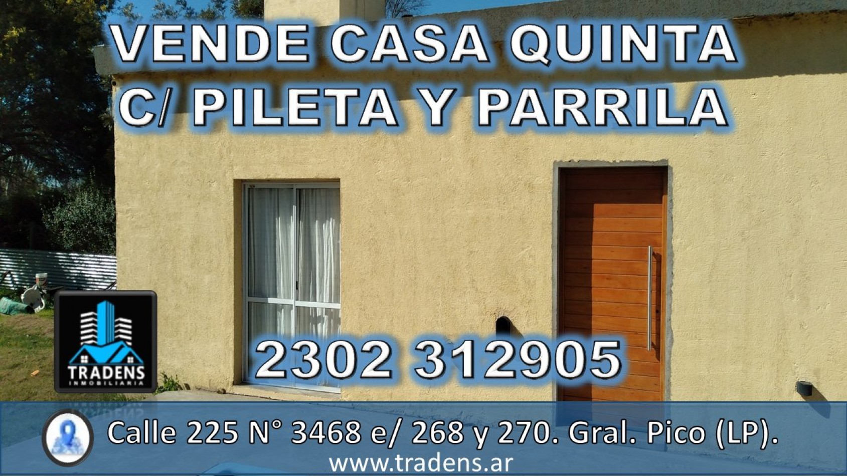 CASA QUINTA CON PILETA Y PARRILA EN ZONA SUR. 
