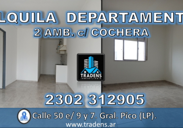 DEPARTAMENTO 2 AMB. c/ COCHERA